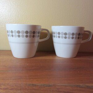 10 oz elite narumi japan teacup fine china domino pattern vintage (w3355)
